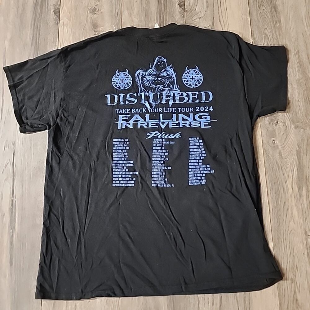 Disturbed "Take Back Your Life" Tour Concert t-shirt Size XL - Picture 4 of 5